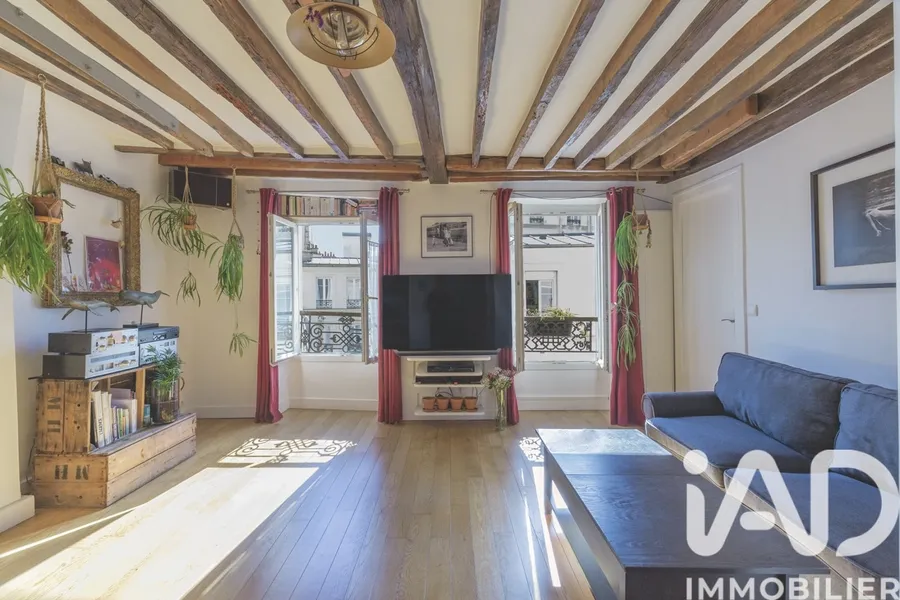 Vente appartement à Paris (75018) : appartement 3 pièces 46 m² — 3