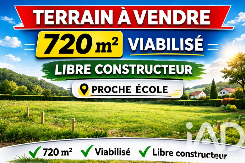 Terrain à bâtir à Camarsac (33750) · 127 000 €