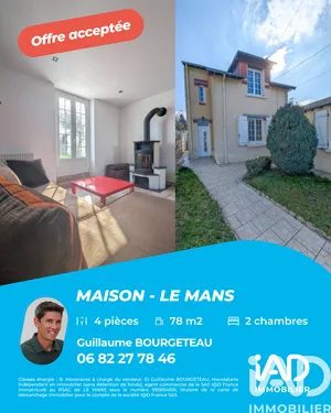 Townhouse in Le Mans (72100)