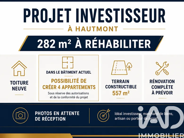 Immeuble 282 m² · à Hautmont · 282 m² · 89 000 €