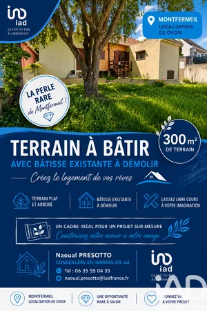 Terrain à bâtir à Montfermeil (93370)
