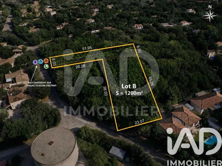 Terrain 200 m² · à Saint-Siffret · 200 m² · 205 000 €