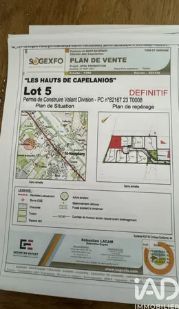 Building plot in Saint-Nauphary (82370)