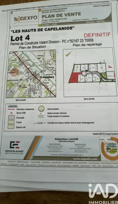 Building plot in Saint-Nauphary (82370)