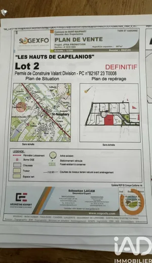 Building plot in Saint-Nauphary (82370)