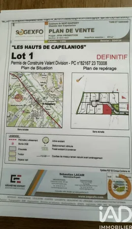 Building plot in Saint-Nauphary (82370)