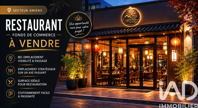 Restaurant à Longueau (80330) · 380 m² · 99 990 €