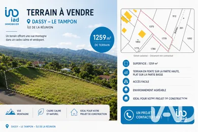 Terrain à bâtir à Le Tampon (97430)