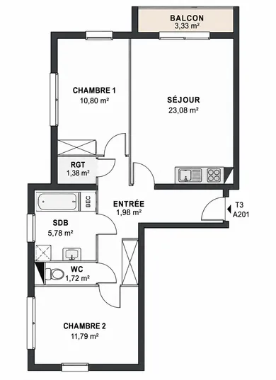 Apartment in Étaples (62630)
