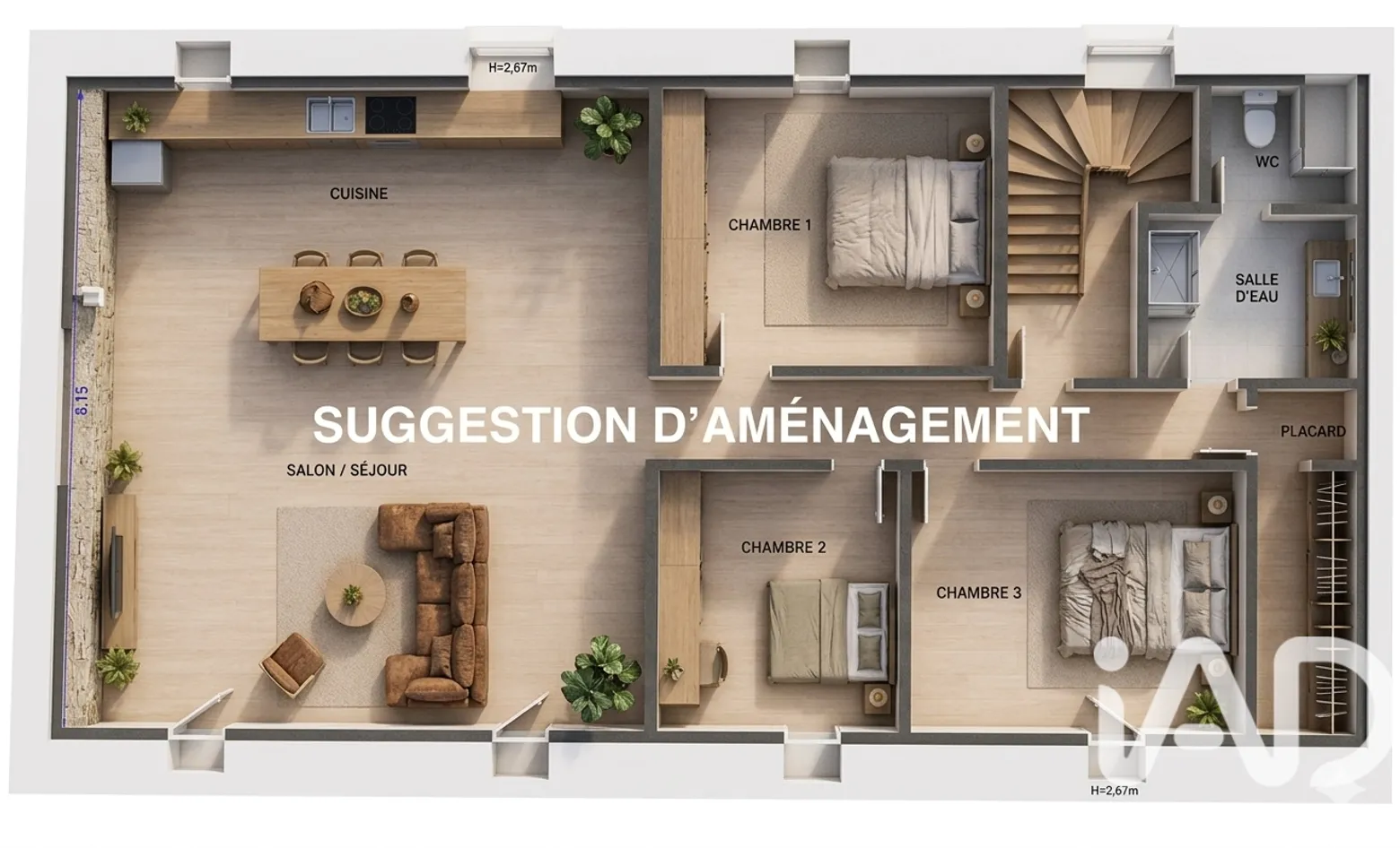 Vente appartement à Betton (35830) : appartement 1 pièce 115 m² - 2021969 — 2