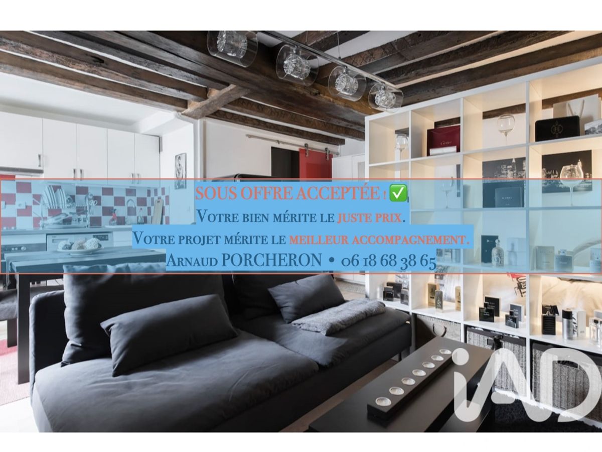 Appartement 1 pièce de 25 m² à Paris (75004)