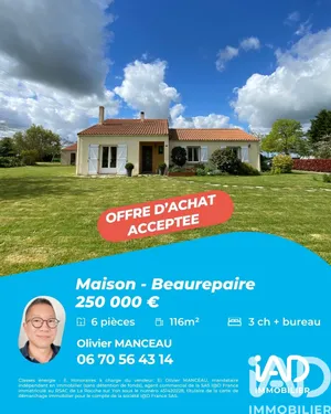 House in Beaurepaire (85500)