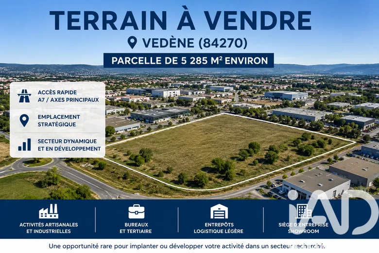 Terrain à Vedène (84270) · 1 110 000 €