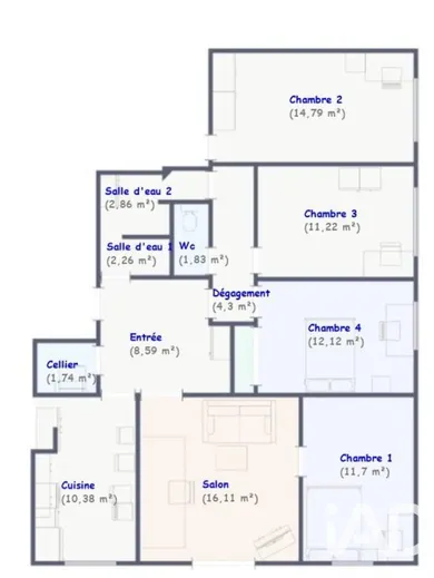 Appartement à Tours (37200)