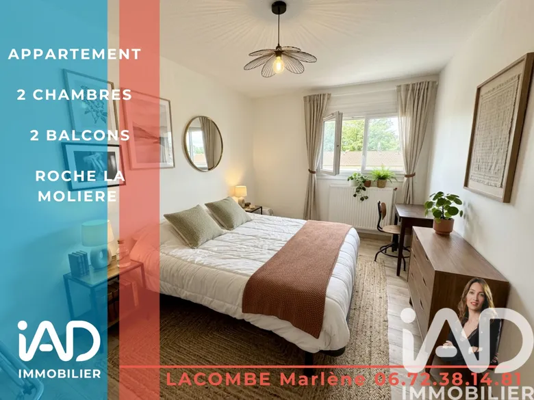 Appartement 3 pièces 66 m² · à Roche-la-Molière · 66,1 m² · 140 000 €