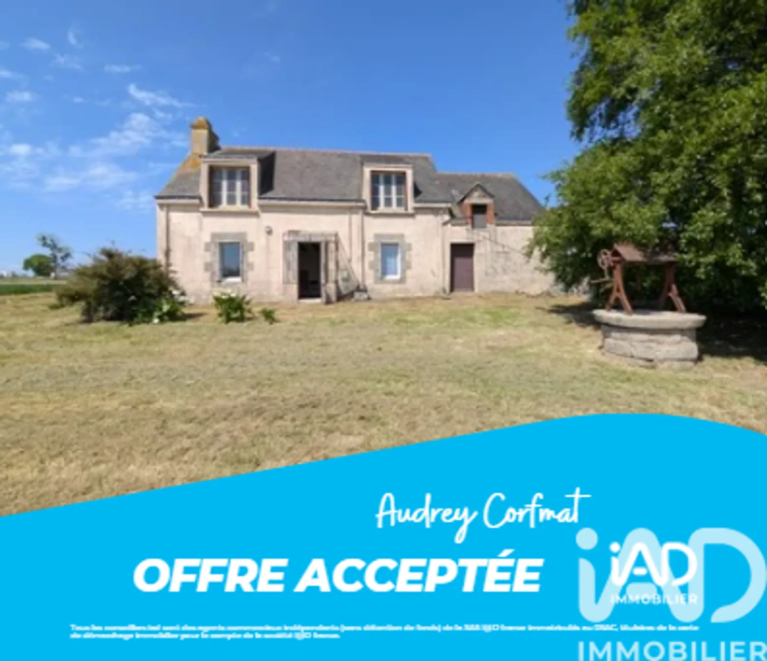 Vente maison à Guénin (56150) : maison 3 pièces 70 m² - 2021377 — 2