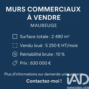 Murs commerciaux à Maubeuge (59600)