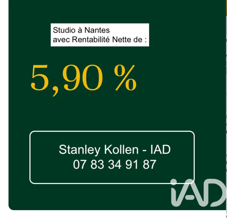 Appartement 2 pièces 26 m² · à Nantes · 26 m² · 88 000 €