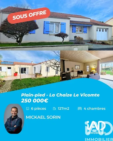Maison traditionnelle à LA CHAIZE LE VICOMTE (85310)