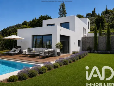 Maison d'architecte à Mouans-Sartoux (06370)