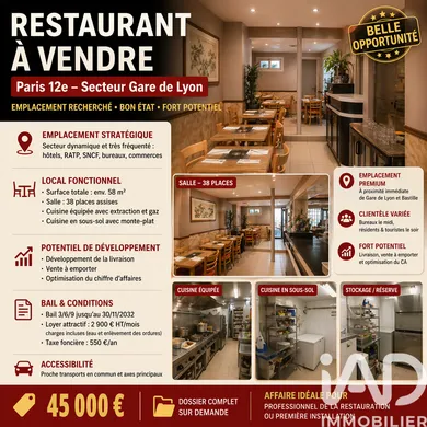 Restaurant in Paris (75012)