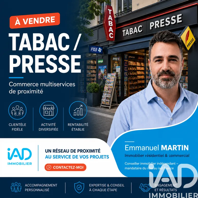 Tabac, Presse, Loto​ à Clermont-Ferrand (63000) · 18 m² · 418 700 €