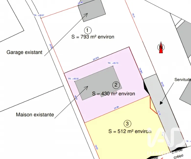 Terrain à bâtir à Gétigné (44190) · 93 500 €