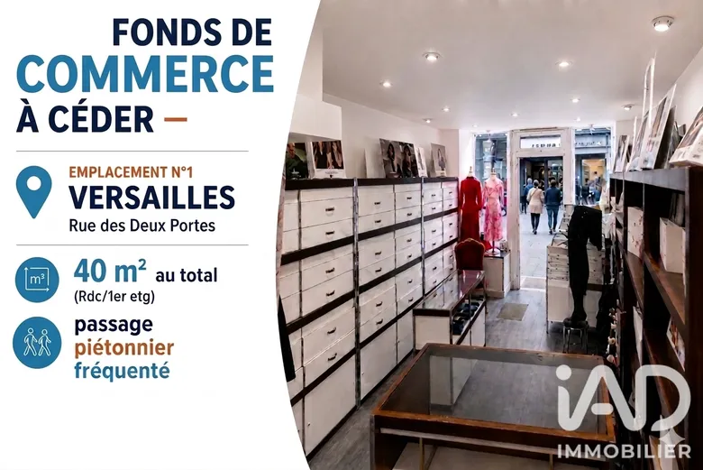 Local commercial 40 m² · à Versailles · 40 m² · 145 600 €