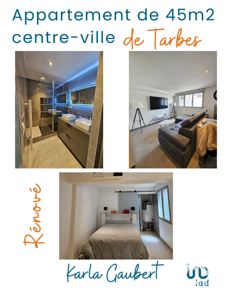Appartement 2 pièces 45 m² · à Tarbes · 45,5 m² · 84 000 €