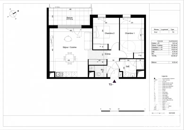 Appartement 3 pièces 64 m² · à La Rochelle · 64 m² · 333 000 €