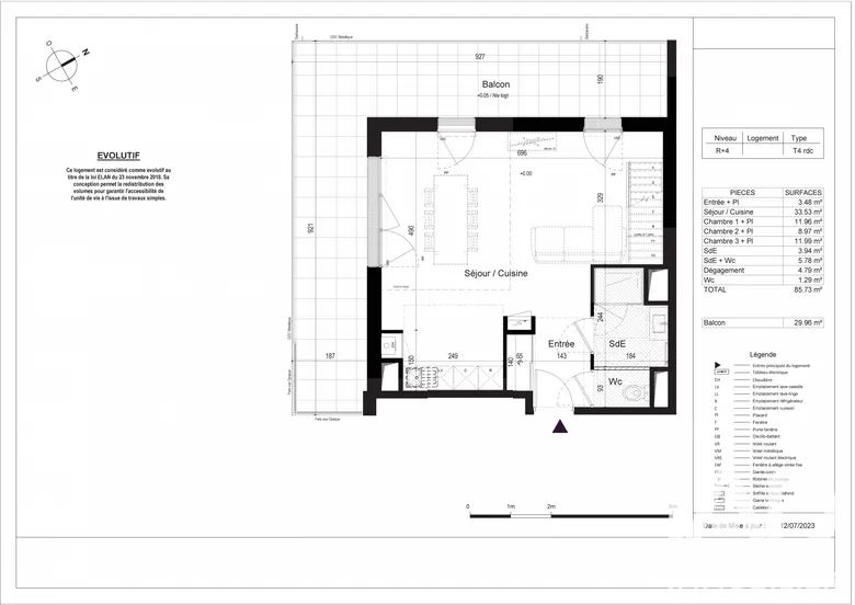 Appartement 4 pièces 86 m² · à La Rochelle · 85,7 m² · 459 000 €