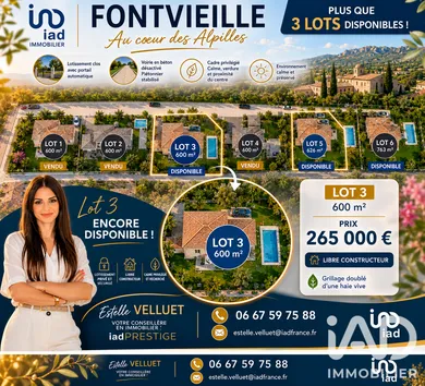 Building plot in Fontvieille (13990)