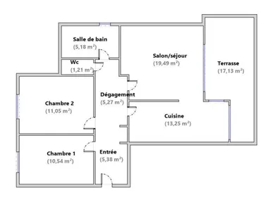 Appartement à Bourgoin-Jallieu (38300)