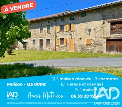 Maison à Saint bonnet le bourg (63630)