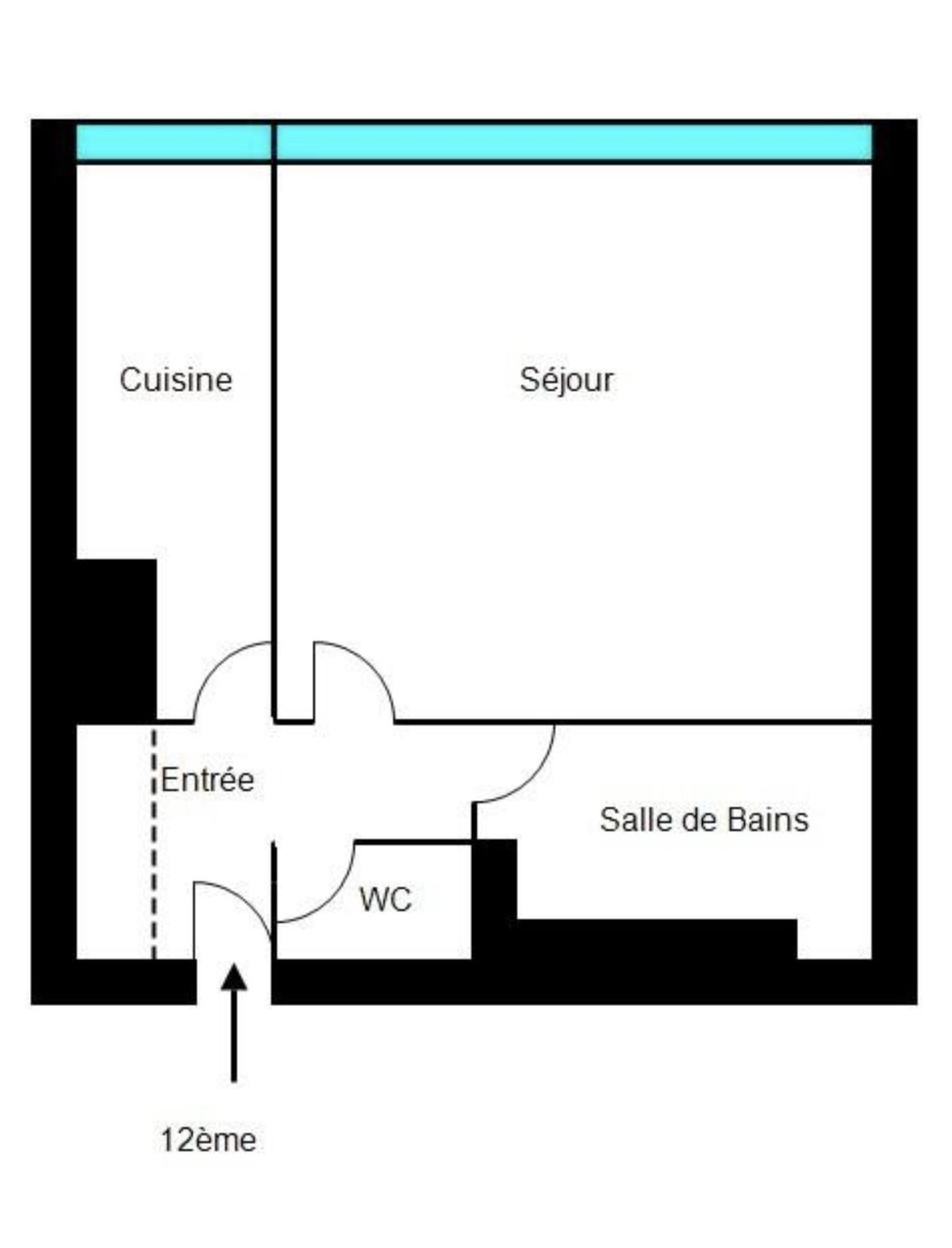 Vente appartement à Paris (75013) : appartement 1 pièce 35 m² - 2056207