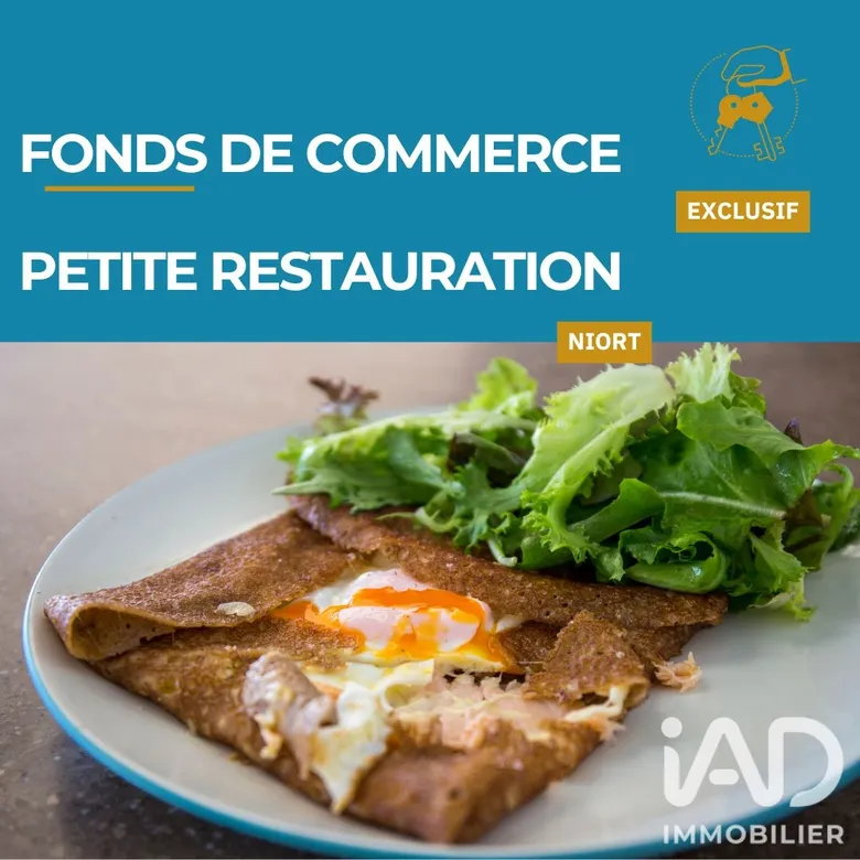 Crêperie, Pizzeria​ à Niort (79000) · 70 m² · 120 000 €