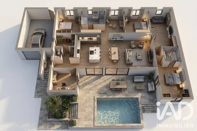 Maison d'architecte à Nîmes (30900)