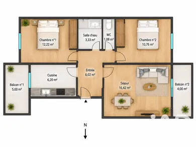 Appartement à Nice (06300)