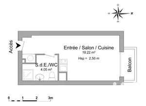 Studio à Corbeil-Essonnes (91100)