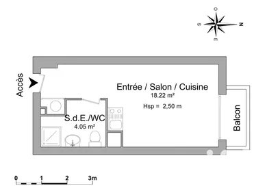 Studio à Corbeil-Essonnes (91100)