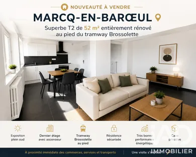 Appartement à Marcq-en-Barœul (59700)