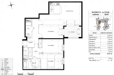 Appartement à Le Plessis-Robinson (92350)