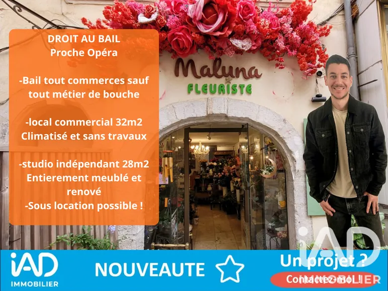Droit au bail à Toulon (83000) · 60 m² · 38 000 €