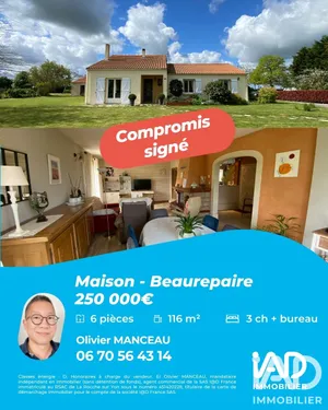 Maison à Beaurepaire (85500)