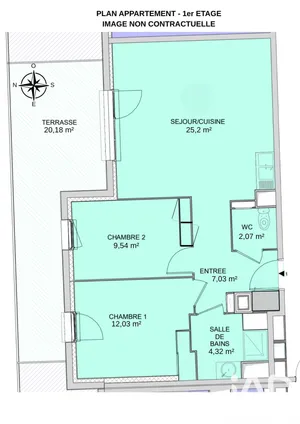 Apartment in Déville-lès-Rouen (76250)