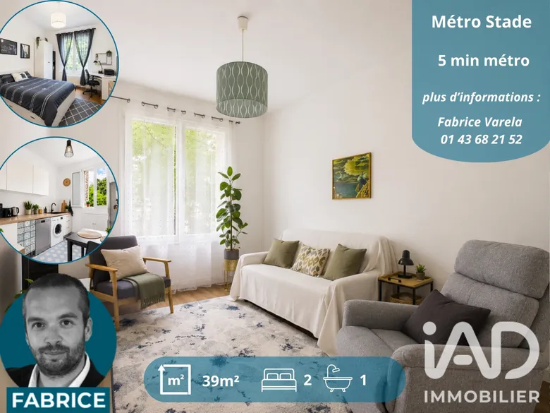 Appartement 2 pièces 39 m² · à Maisons-Alfort · 38,7 m² · 249 000 €