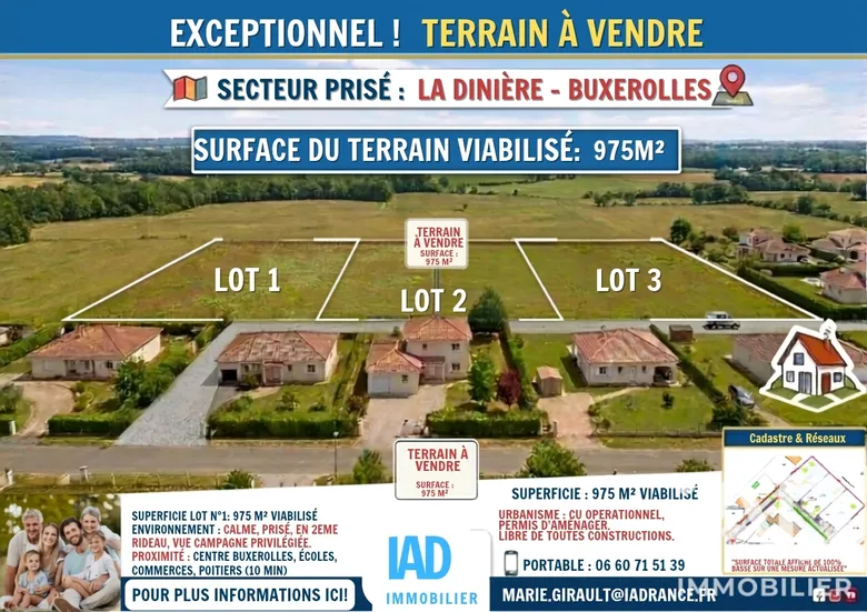 Terrain à Buxerolles (86180) · 170 000 €