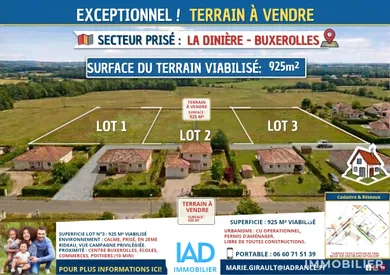 Terrain à Buxerolles (86180)