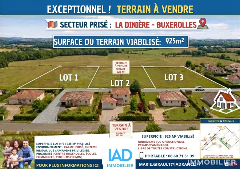 Terrain à Buxerolles (86180) · 161 000 €