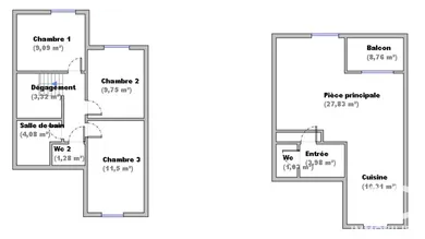 Duplex in Saint-Fons (69190)